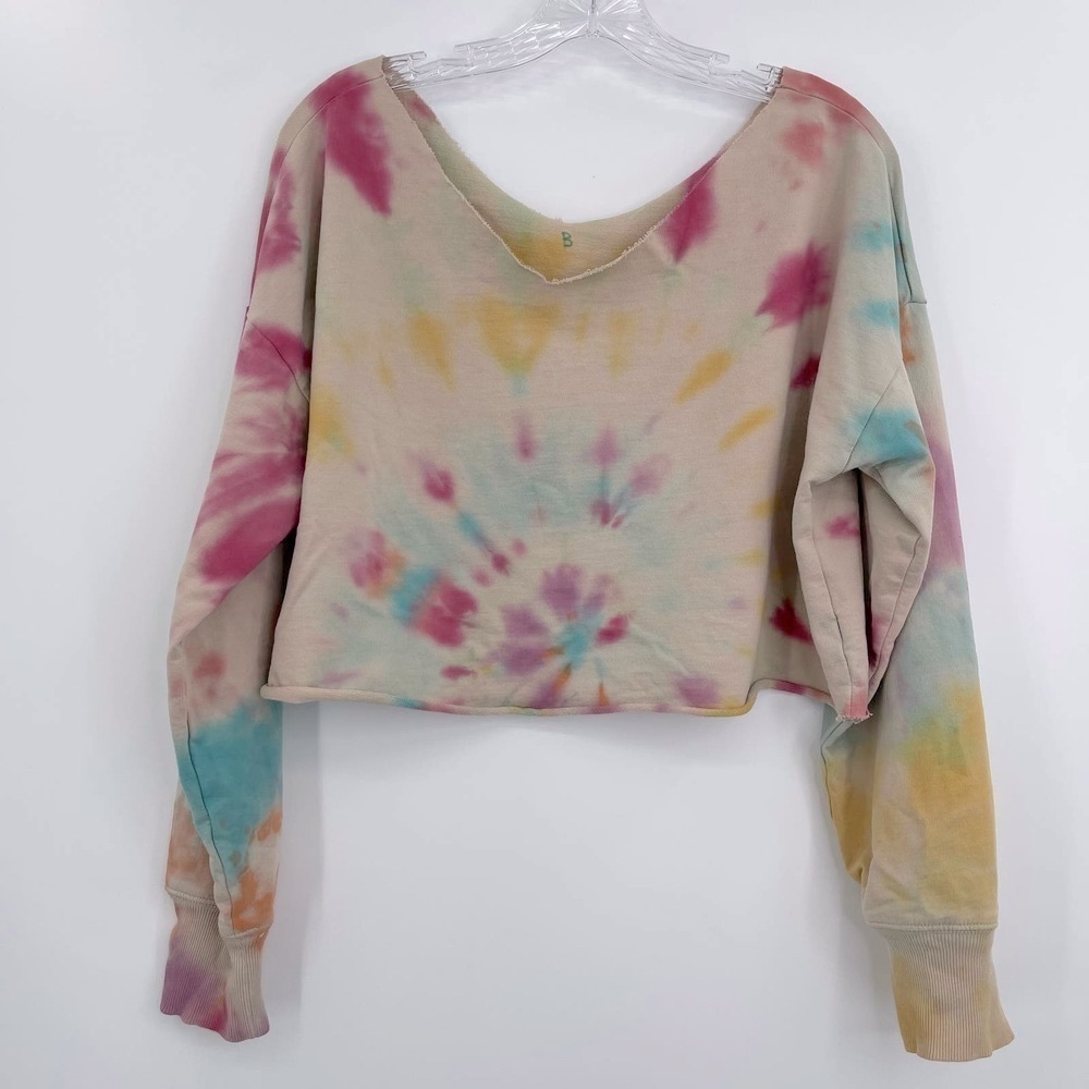 Custom boxy grunge tie dye crop top